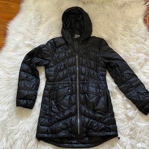 Athleta Black Down coat